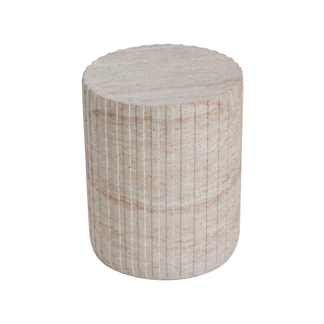 Halona Round Magnesium Oxide Outdoor Side Table